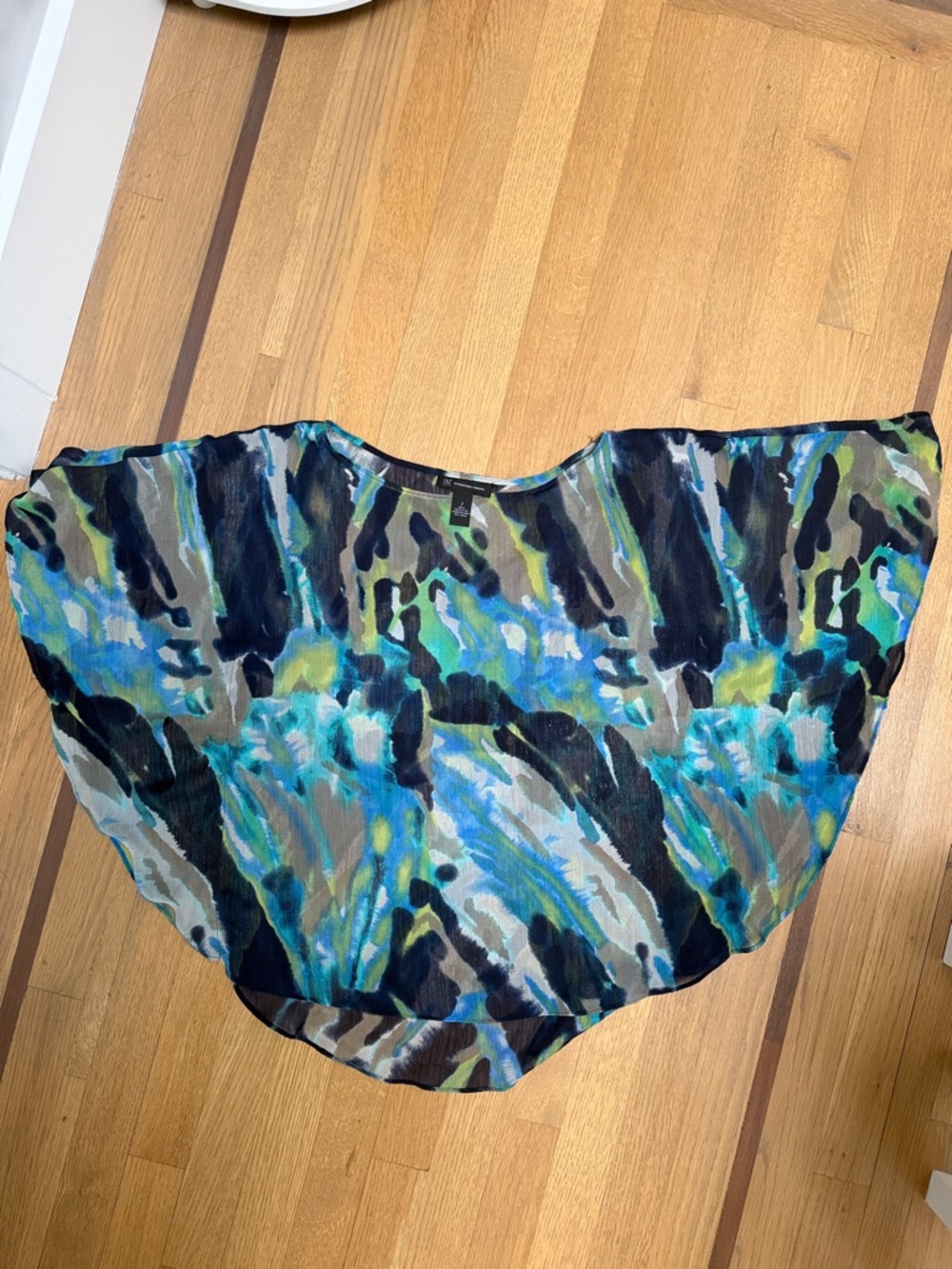 INC Sheer Top poncho style top
